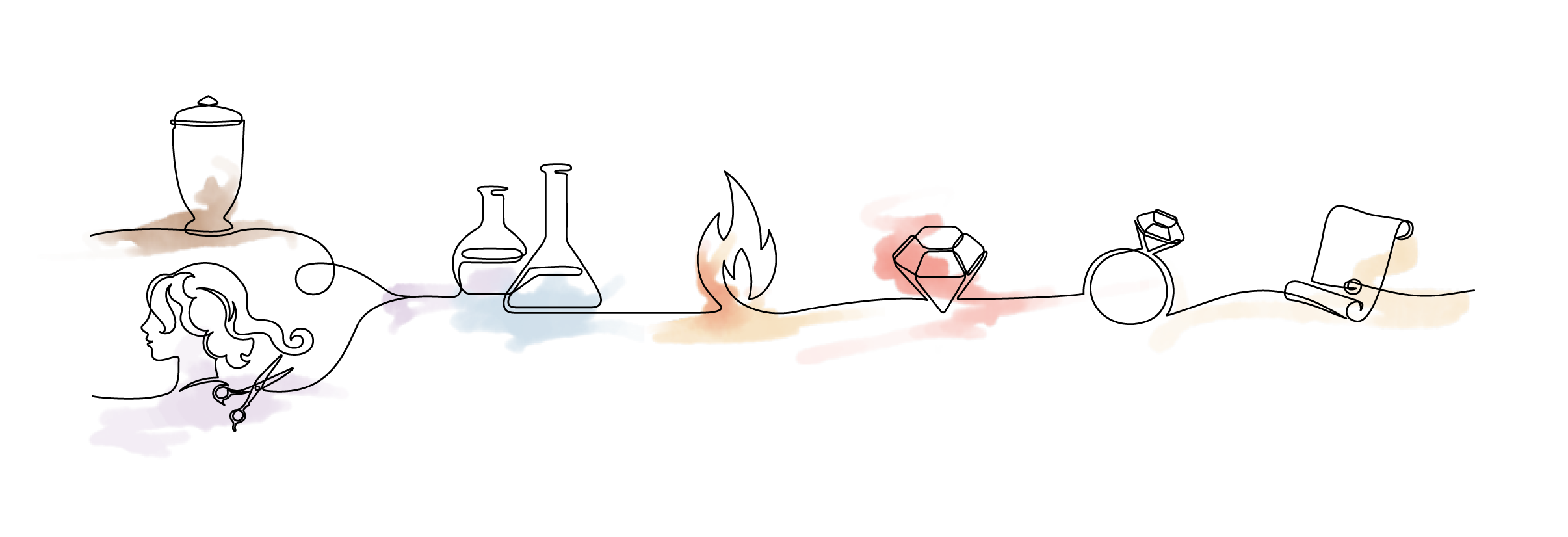 Die Herstellung eines Edelsteins aus Asche oder Haaren