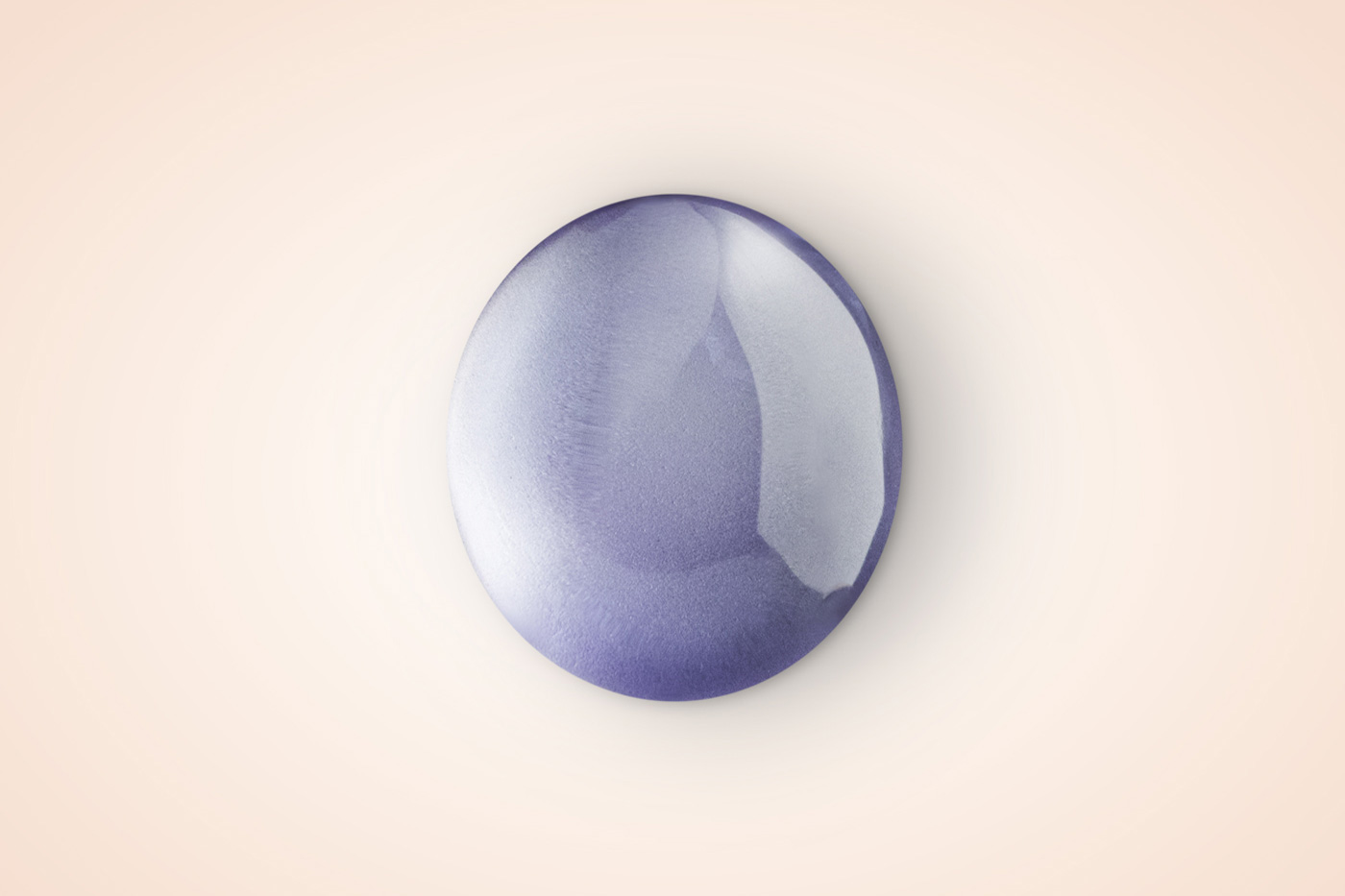 Pure Round Oval 10x12 mm (Blau)