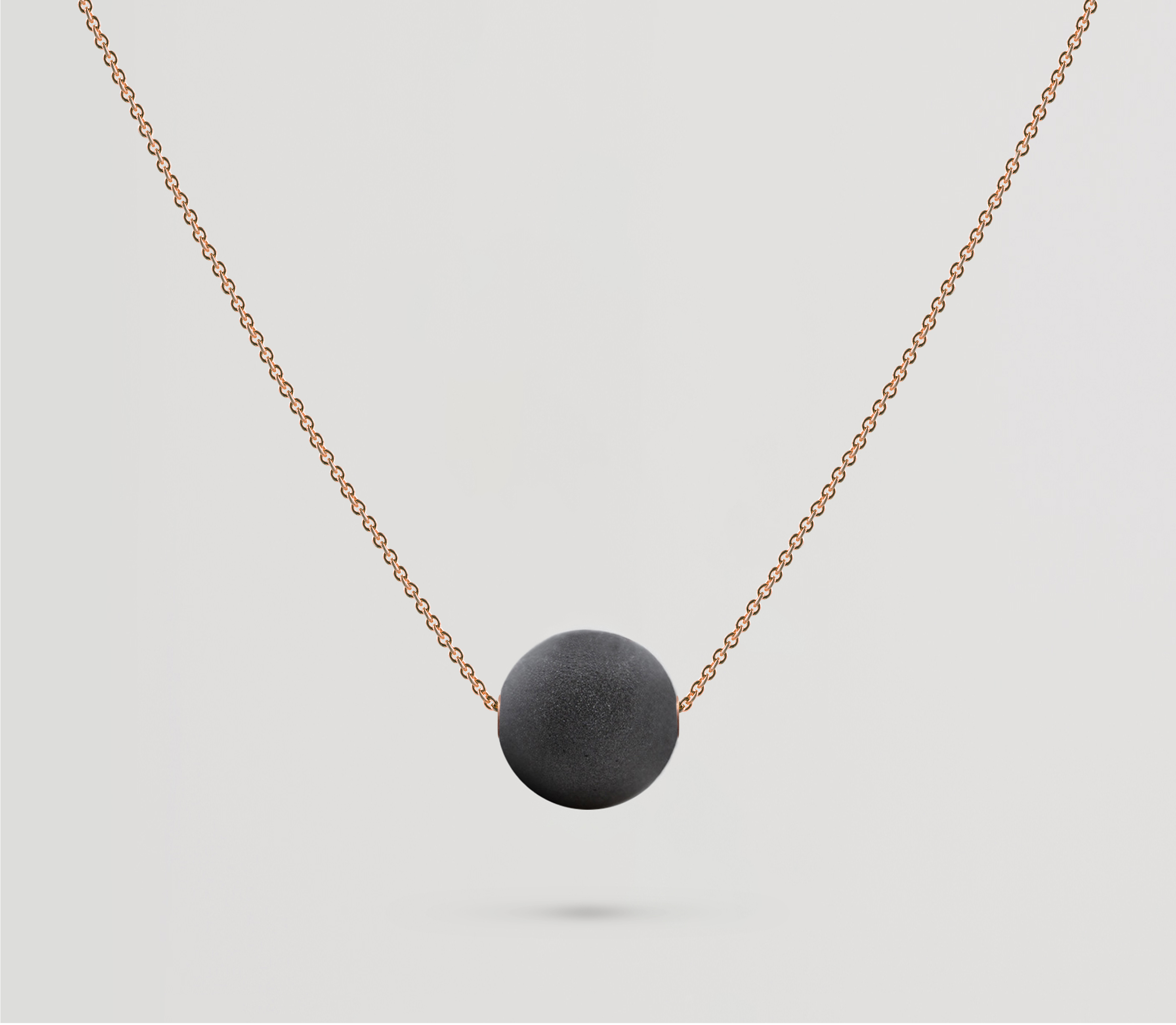 Perle mit Seele „JUST Black" in Roségold als Andenken an einen verstorbenen Menschen